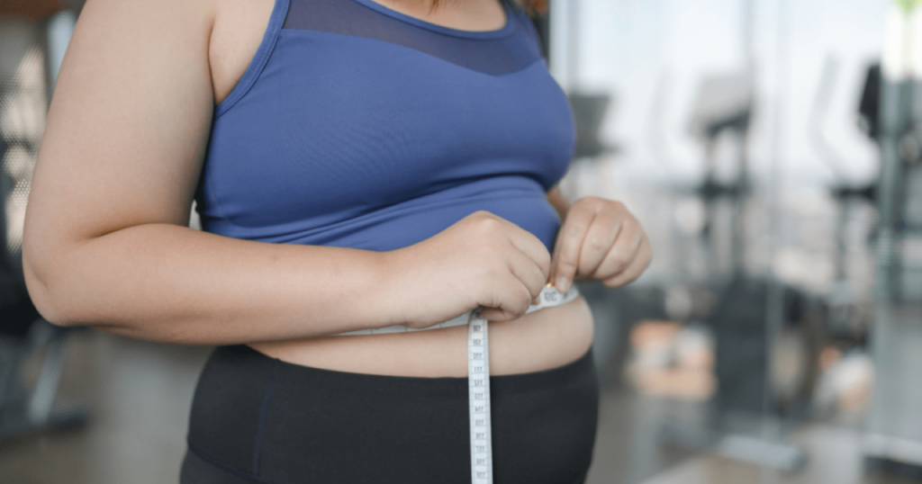 Gráfico ilustrando a relação entre obesidade e tipos de câncer